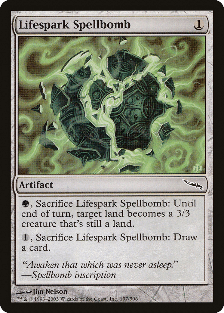 Lifespark Spellbomb [Mirrodin] Foil