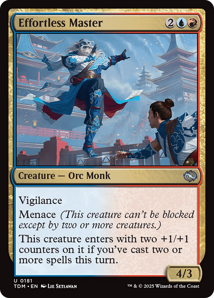 Effortless Master (181) [Tarkir: Dragonstorm]  Foil