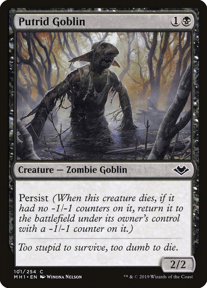 Putrid Goblin [Modern Horizons] Foil