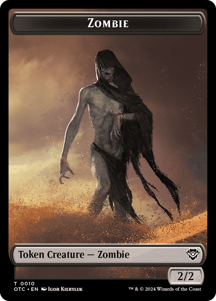Zombie (TOTC-010) - Outlaws of Thunder Junction Commander Tokens Foil