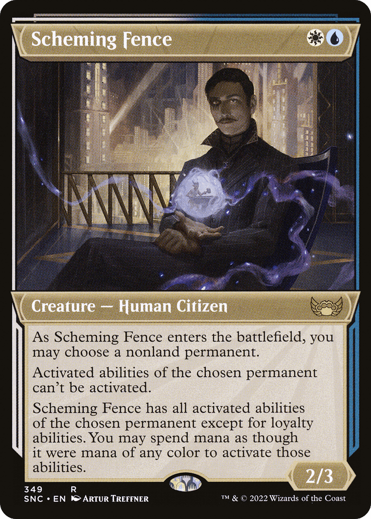 Scheming Fence (Showcase Art Deco) [Streets of New Capenna] Foil