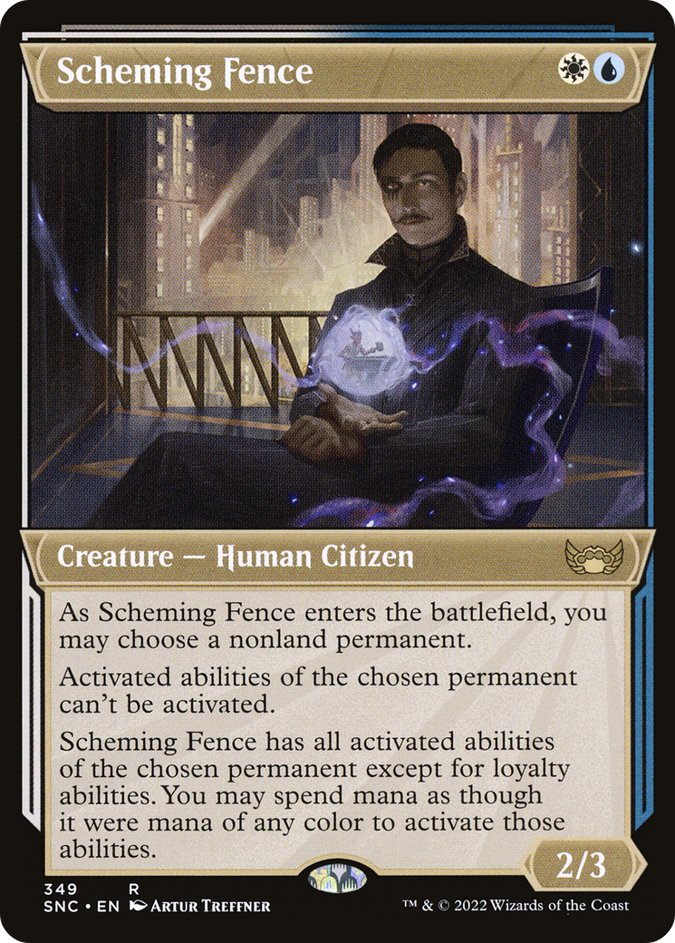Scheming Fence (Showcase Art Deco) [Streets of New Capenna] Foil
