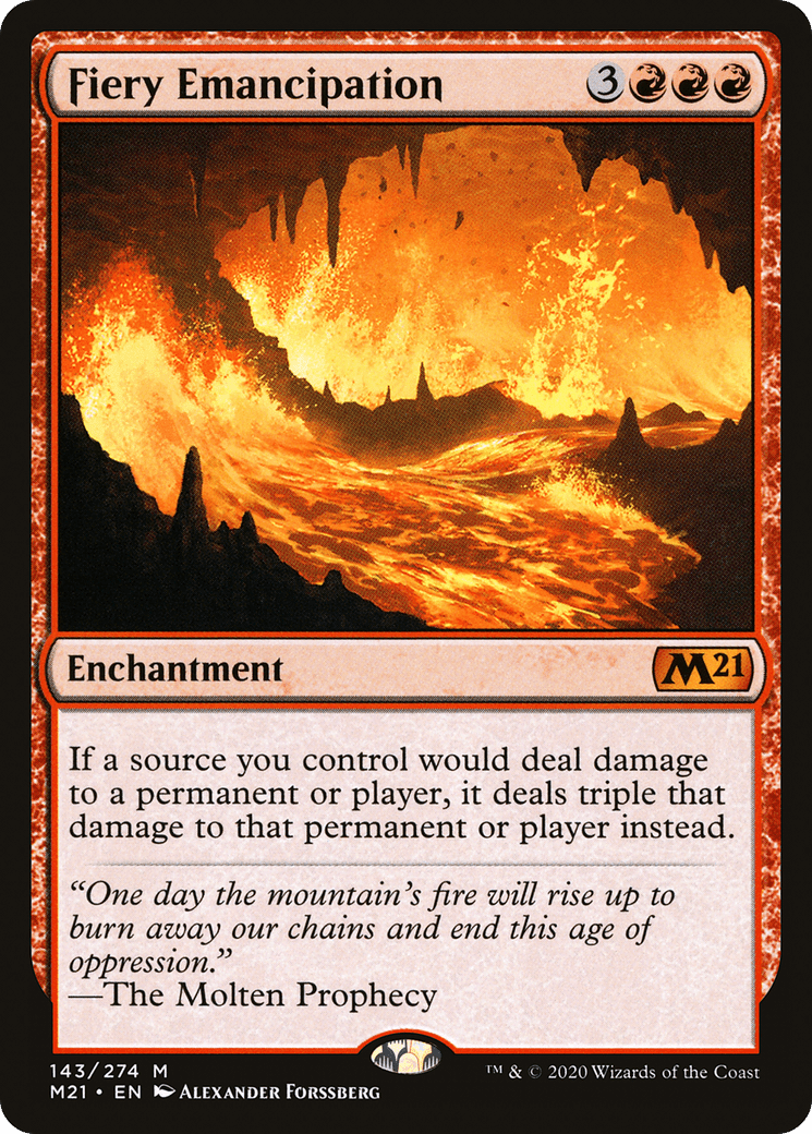 Fiery Emancipation [Core Set 2021] Foil