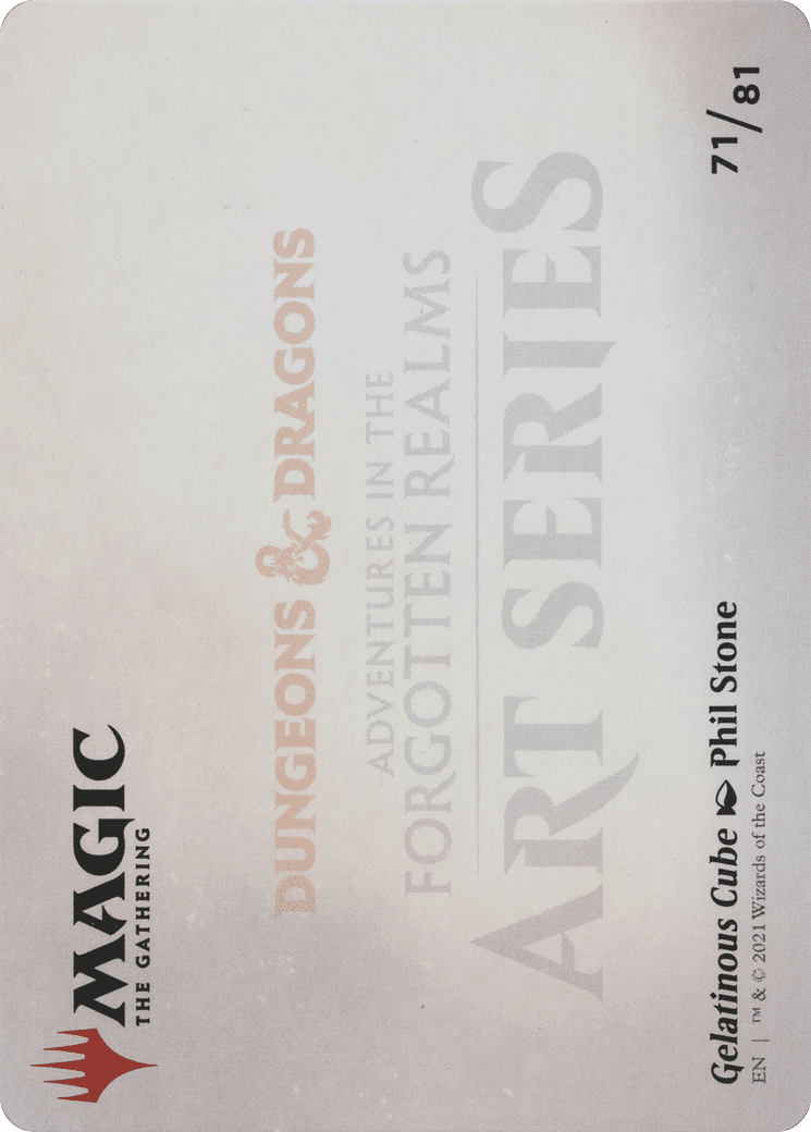 Gelatinous Cube // Gelatinous Cube (AAFR-071) - Adventures in the Forgotten Realms Art Series (Borderless) Foil