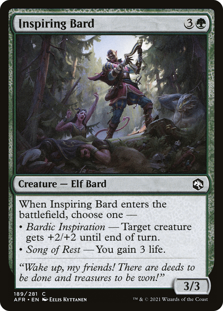 Inspiring Bard [Dungeons & Dragons: Adventures in the Forgotten Realms] Foil