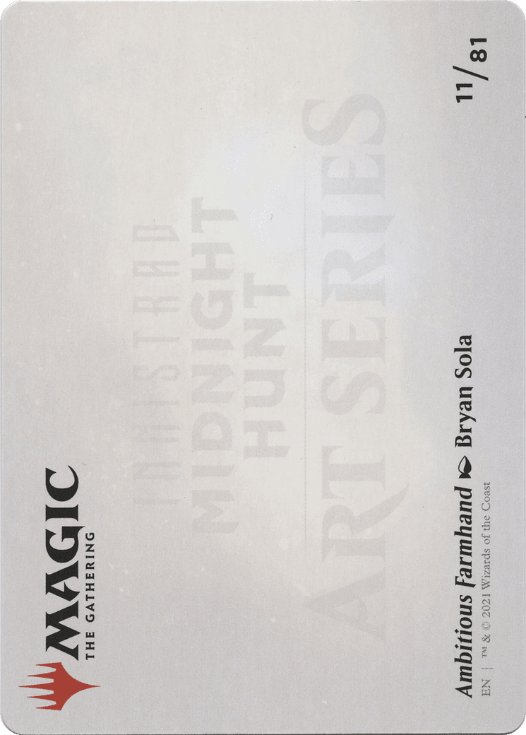 Ambitious Farmhand // Ambitious Farmhand (AMID-011) - Midnight Hunt Art Series (Borderless) Foil