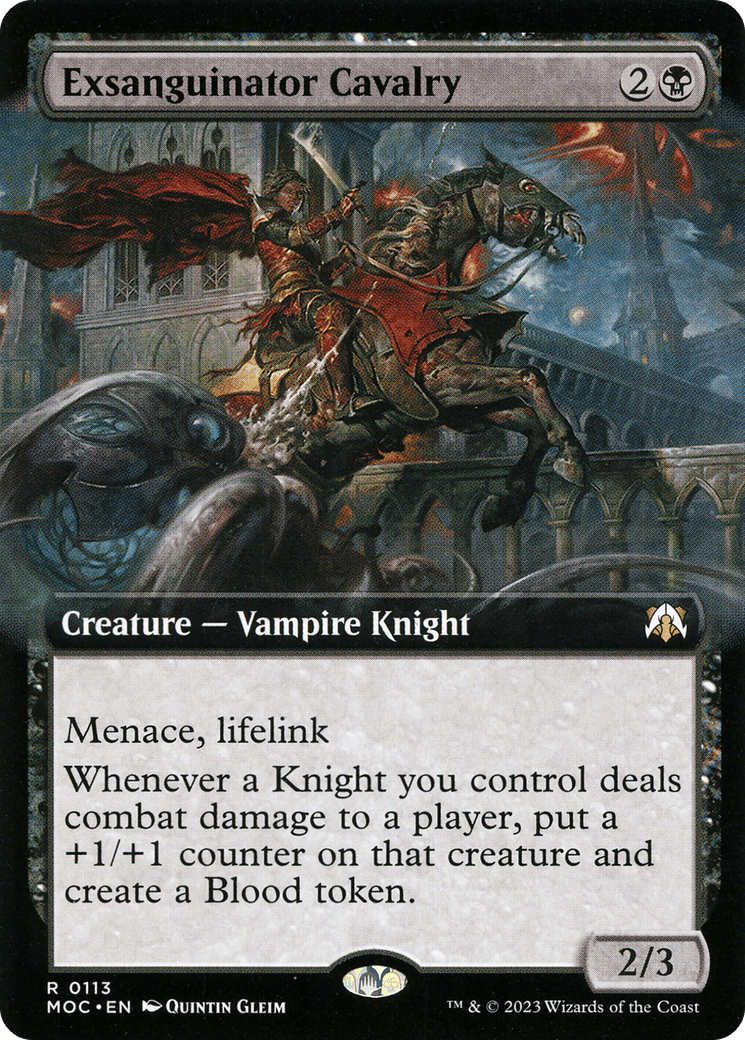 Exsanguinator Cavalry (Extended Art) [March of the Machine Commander] Foil