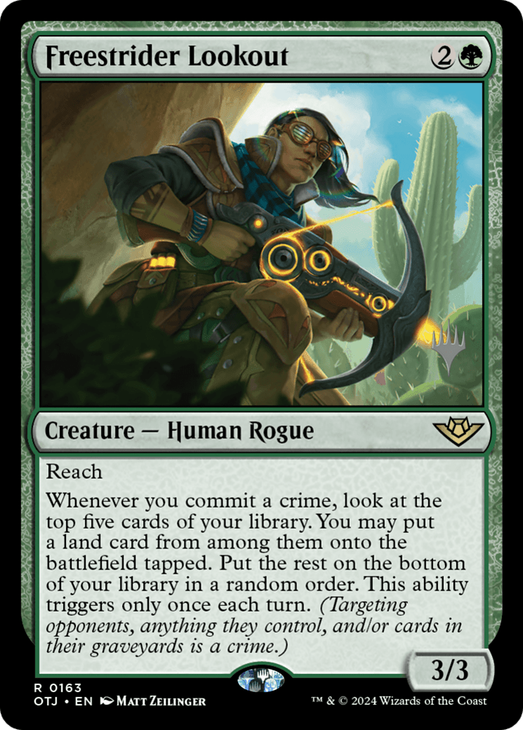 Freestrider Lookout (Promo Pack) [Outlaws of Thunder Junction Promos] Foil