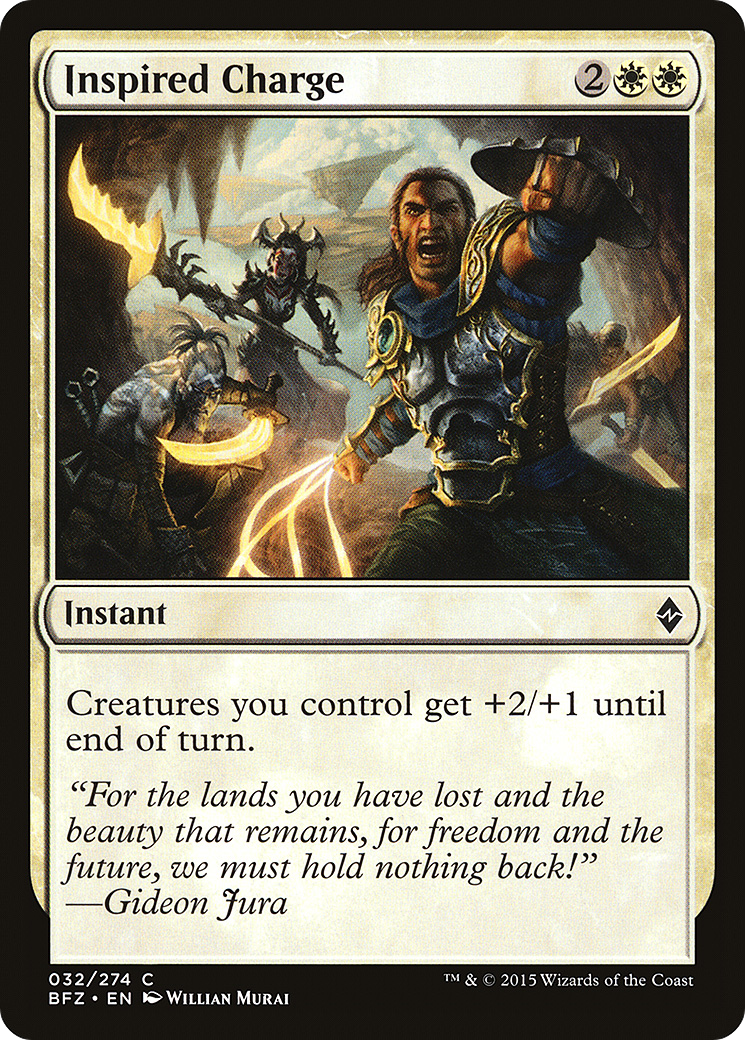 Inspired Charge [Battle for Zendikar] Foil