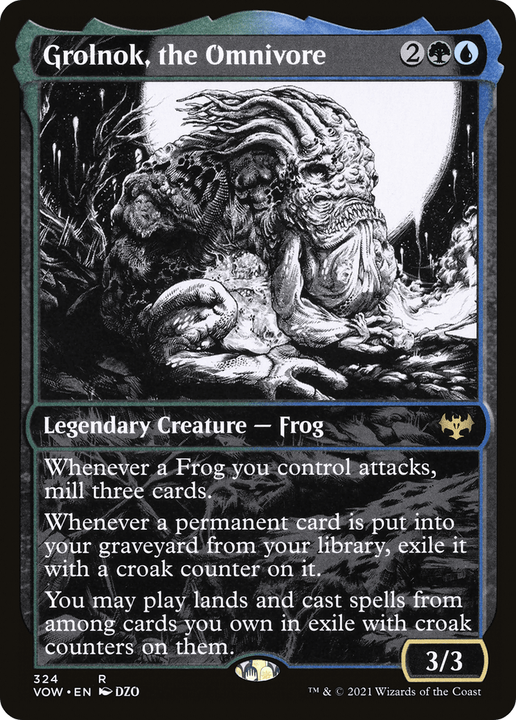 Grolnok, the Omnivore (Showcase Eternal Night) [Innistrad: Crimson Vow] Foil