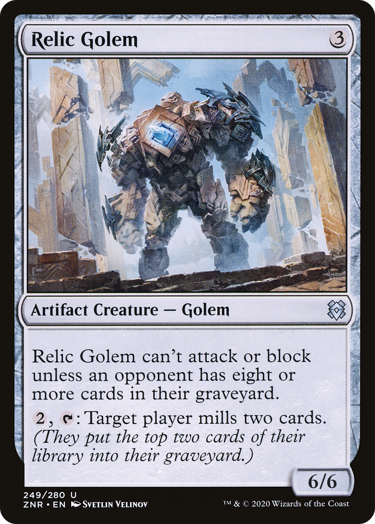 Relic Golem [Zendikar Rising] Foil