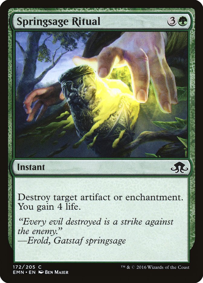 Springsage Ritual 172/205 (Eldritch Moon)  - Foil