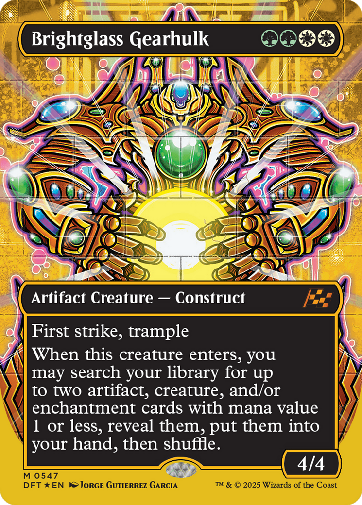Brightglass Gearhulk (Borderless) (First-Place Foil) |  Foil (547) [Aetherdrift]