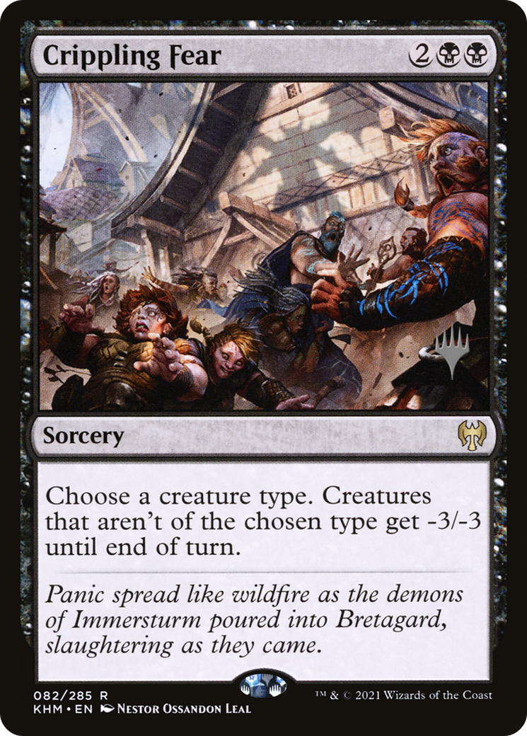 Crippling Fear (Promo Pack) [Kaldheim Promos] Foil