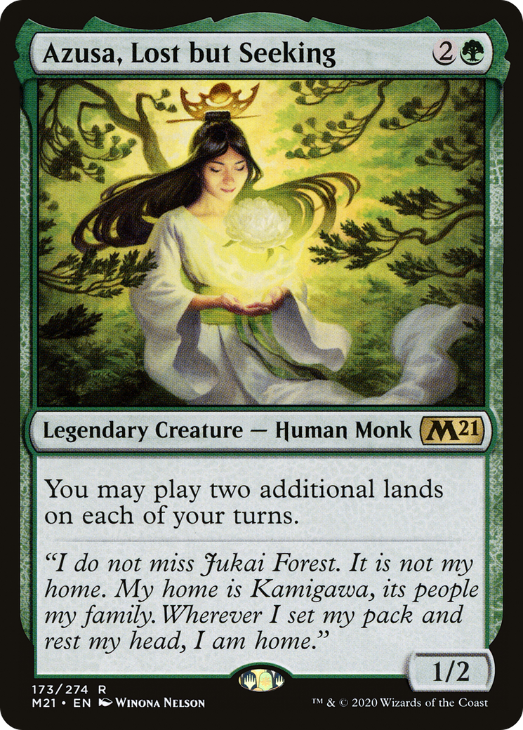 Azusa, Lost but Seeking [Core Set 2021] Foil