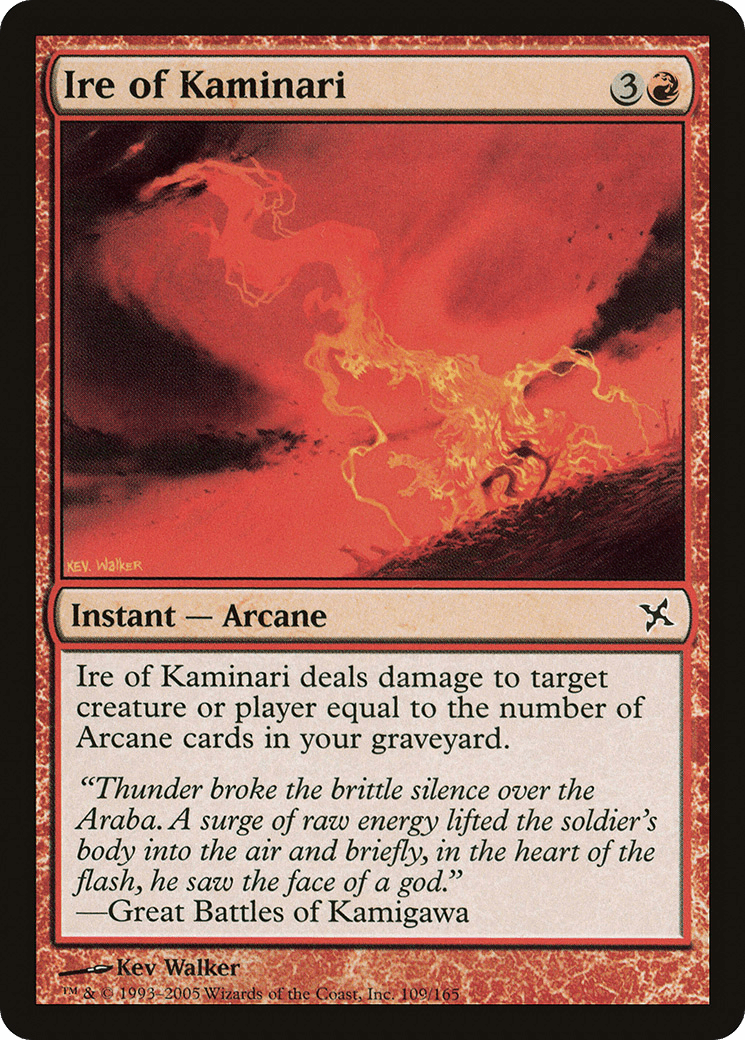 Ire of Kaminari [Betrayers of Kamigawa] Foil