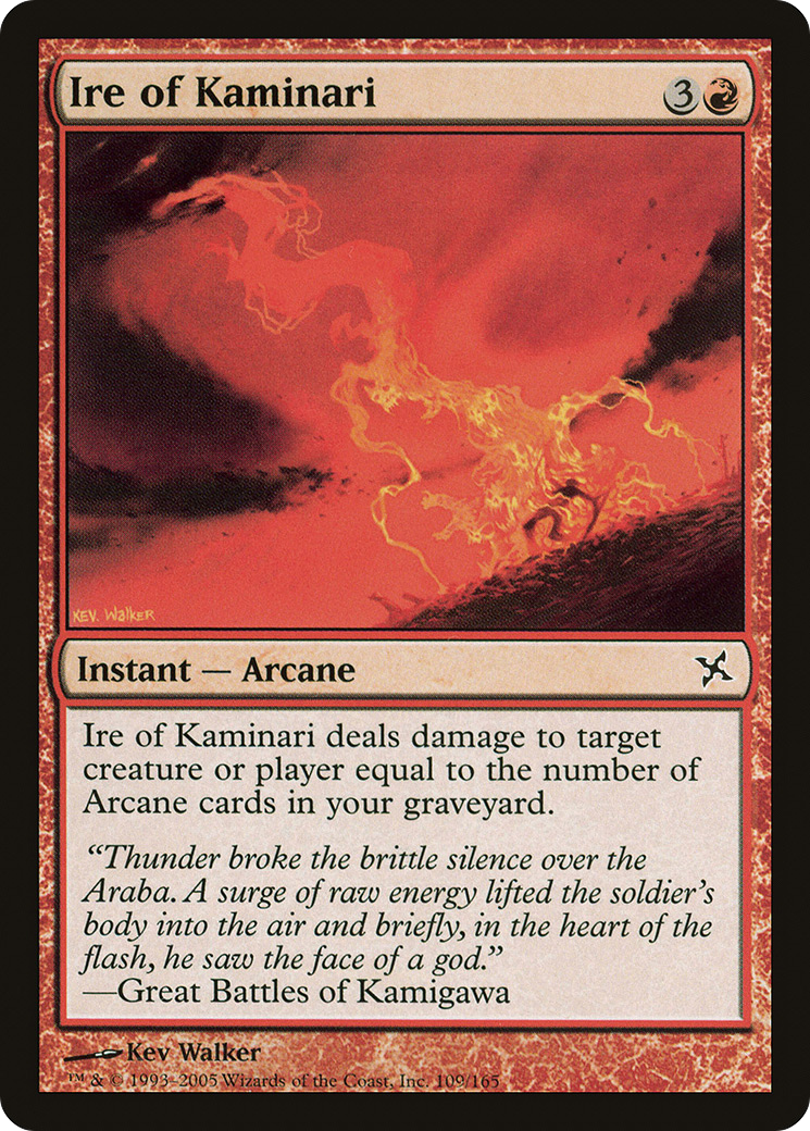 Ire of Kaminari [Betrayers of Kamigawa] Foil