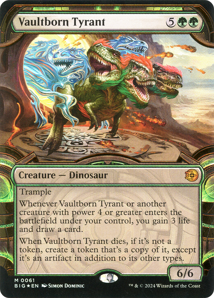 Vaultborn Tyrant (Showcase) (Raised Foil) [Outlaws of Thunder Junction: The Big Score]