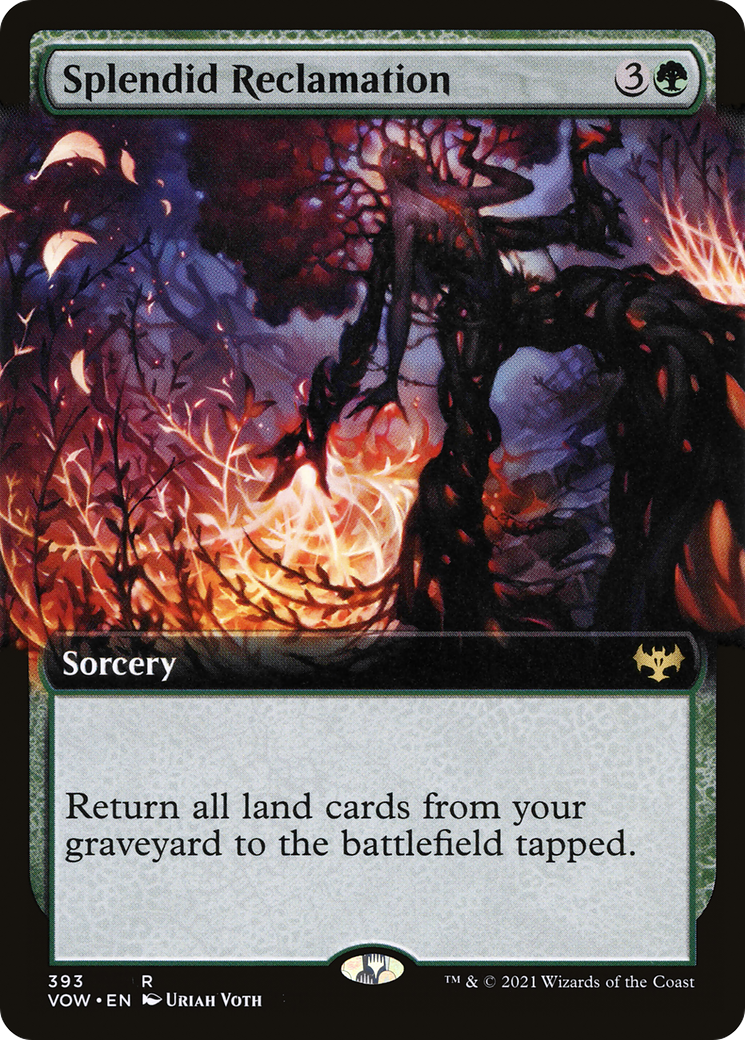 Splendid Reclamation (Extended Art) [Innistrad: Crimson Vow] Foil