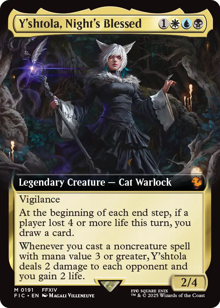 Y'shtola, Night's Blessed (191) [Commander: FINAL FANTASY] : (Extended Art) Foil