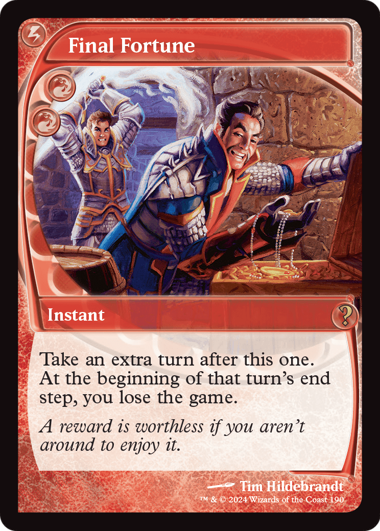 Final Fortune (Future Sight) [Mystery Booster 2] Foil