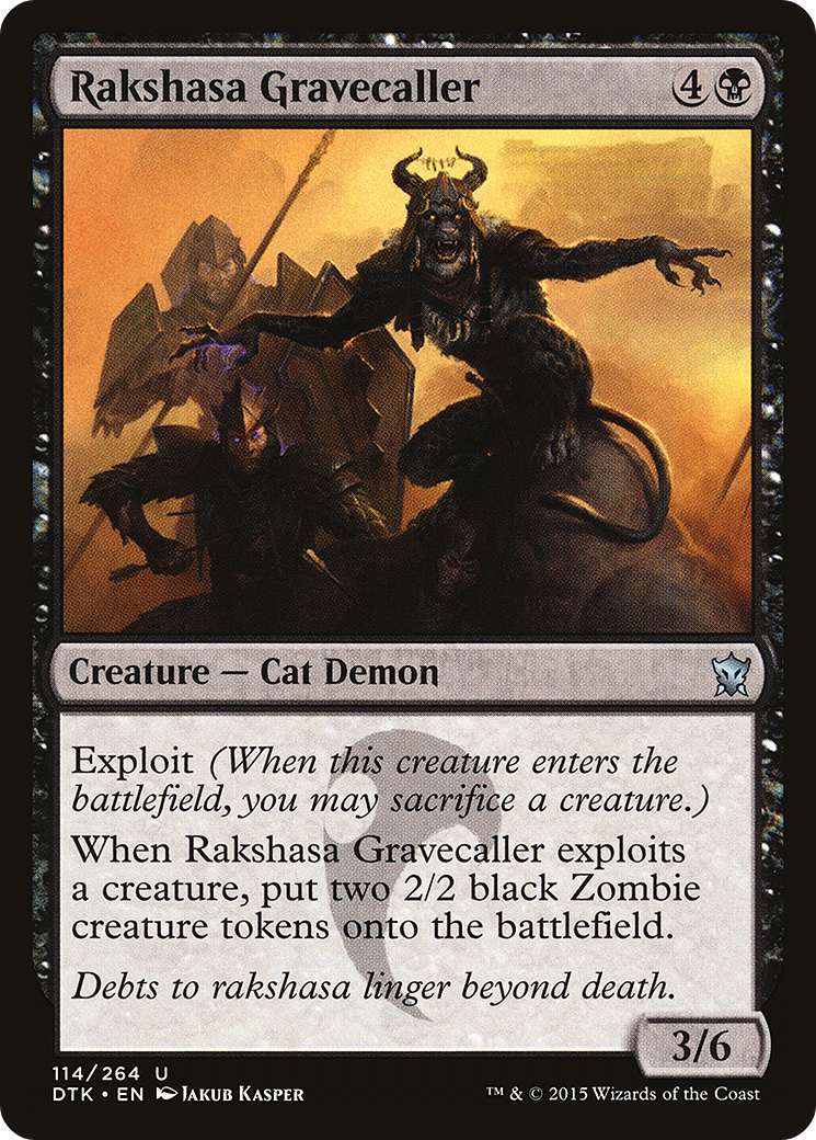 Rakshasa Gravecaller [Dragons of Tarkir] Foil