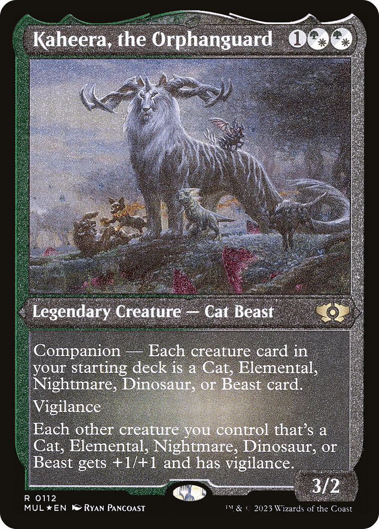 Kaheera, the Orphanguard (Foil Etched) |  Foil (112) [Multiverse Legends]