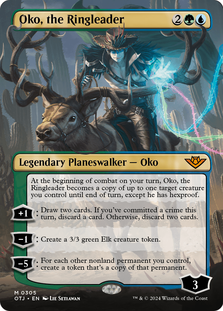 Oko, the Ringleader (Borderless) [Outlaws of Thunder Junction] Foil