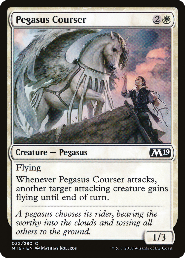 Pegasus Courser [Core Set 2019] Foil