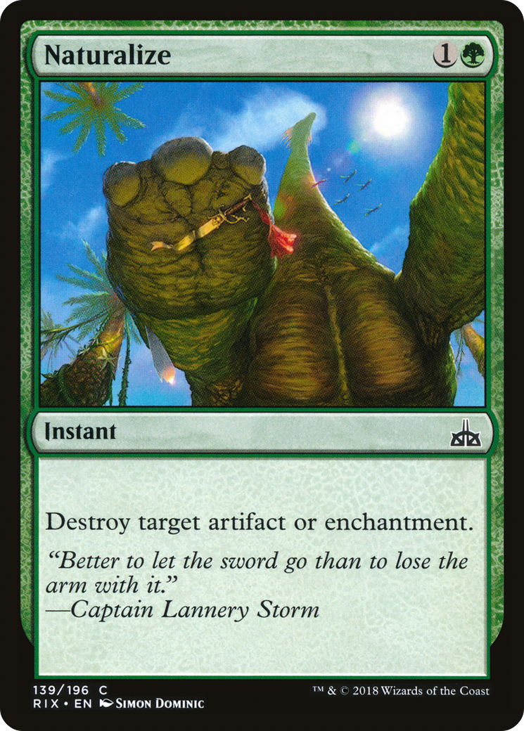 Naturalize [Rivals of Ixalan] Foil