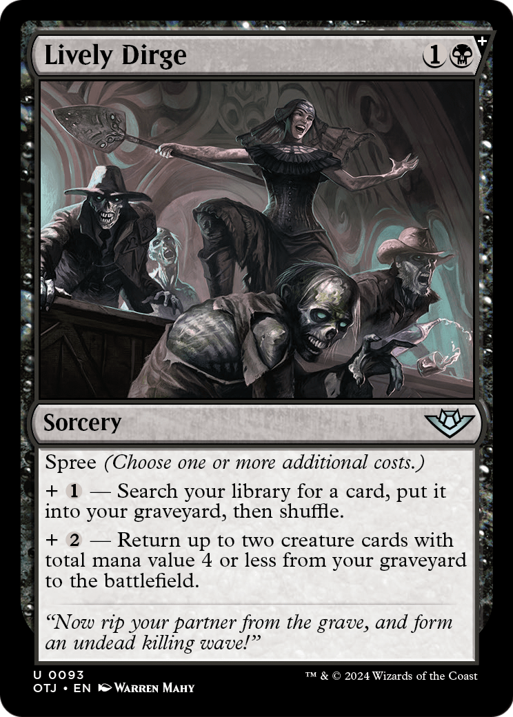 Lively Dirge [Outlaws of Thunder Junction] Foil