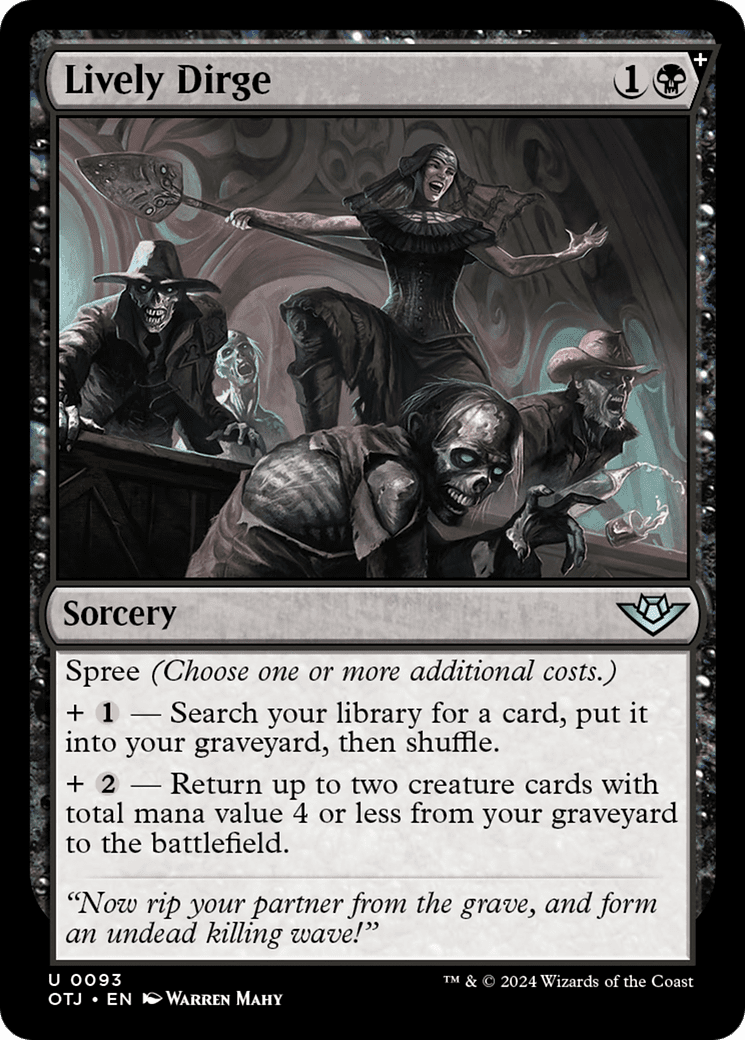 Lively Dirge [Outlaws of Thunder Junction] Foil