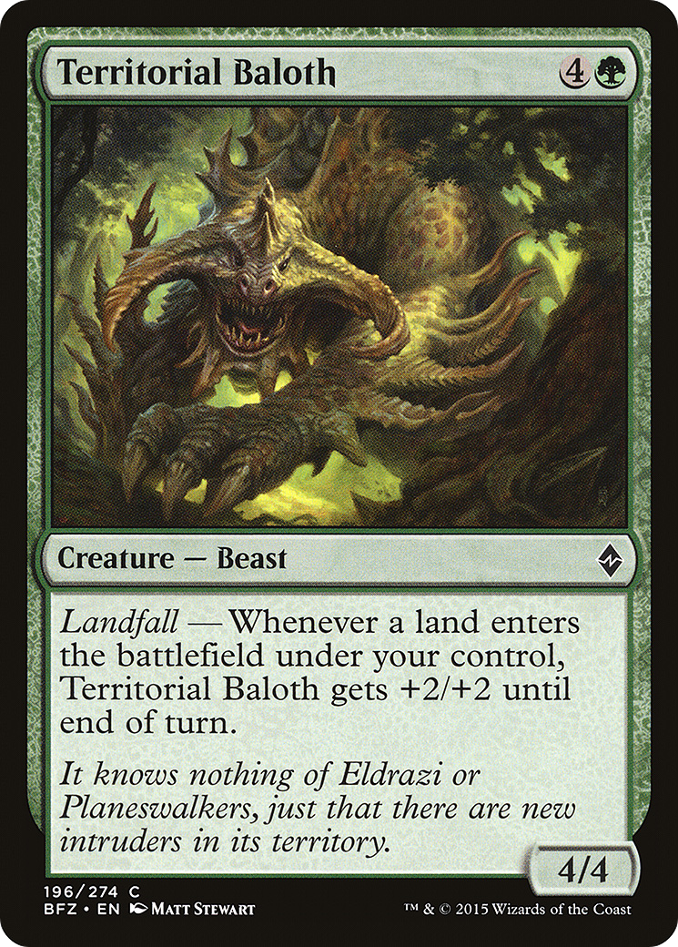 Territorial Baloth [Battle for Zendikar] Foil