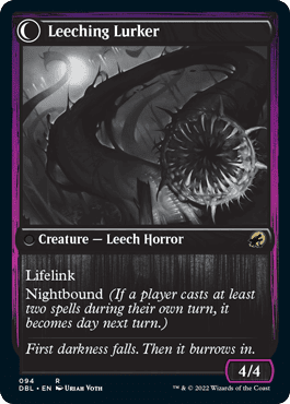 Curse of Leeches // Leeching Lurker [Innistrad: Double Feature] Foil