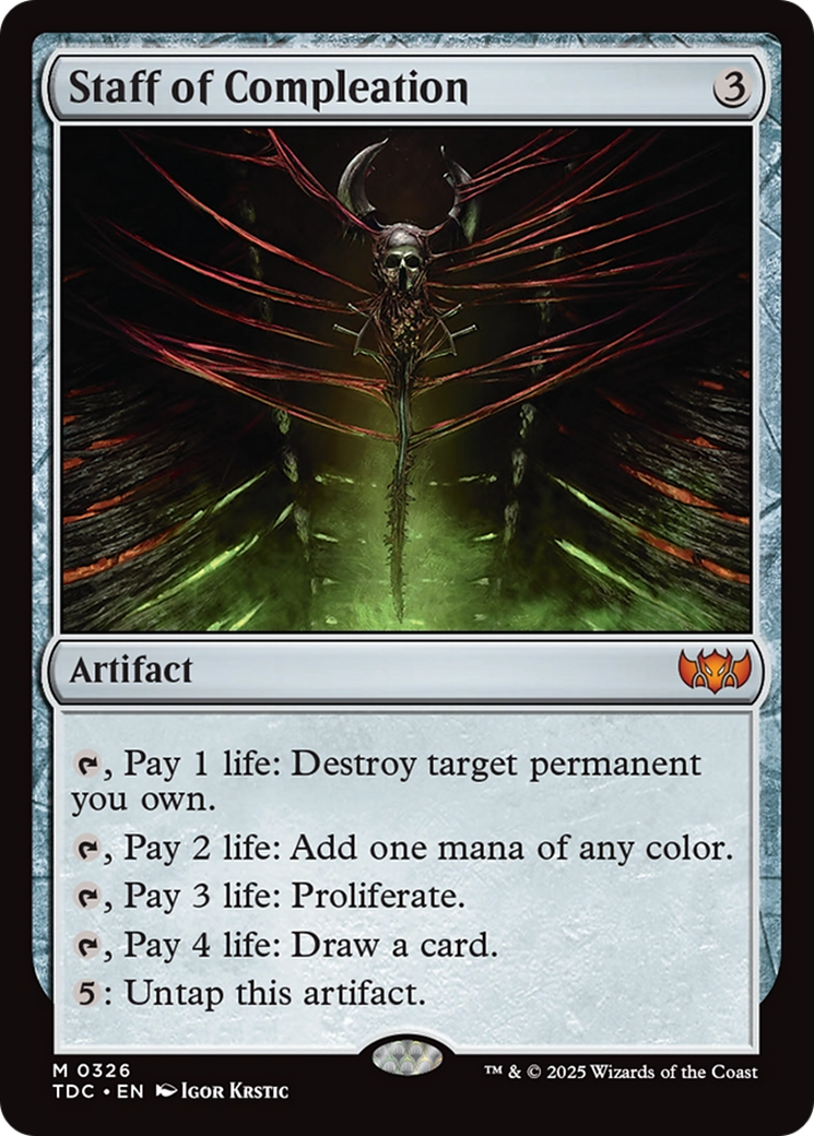 Staff of Compleation (326) [Commander: Tarkir: Dragonstorm]