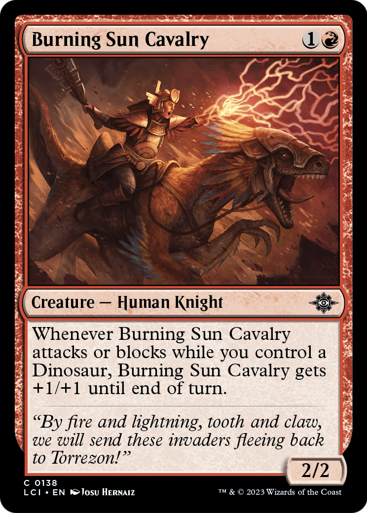 Burning Sun Cavalry [The Lost Caverns of Ixalan] Foil