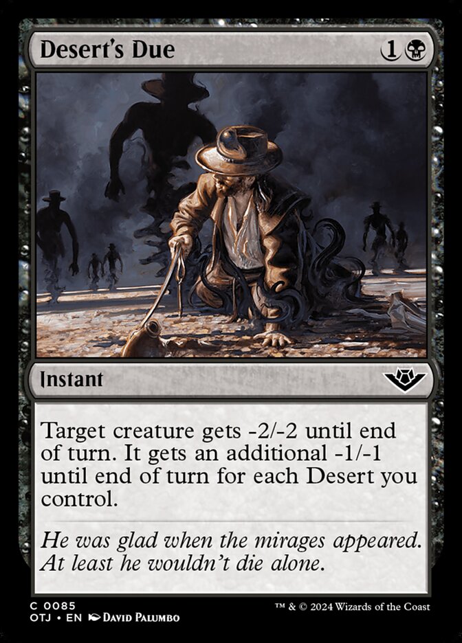 Desert's Due 85/286 (Outlaws of Thunder Junction)  - Foil