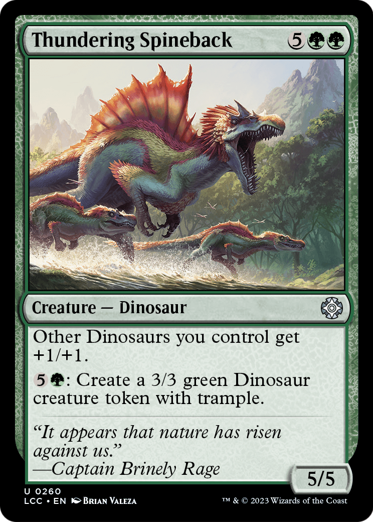Thundering Spineback [The Lost Caverns of Ixalan Commander]