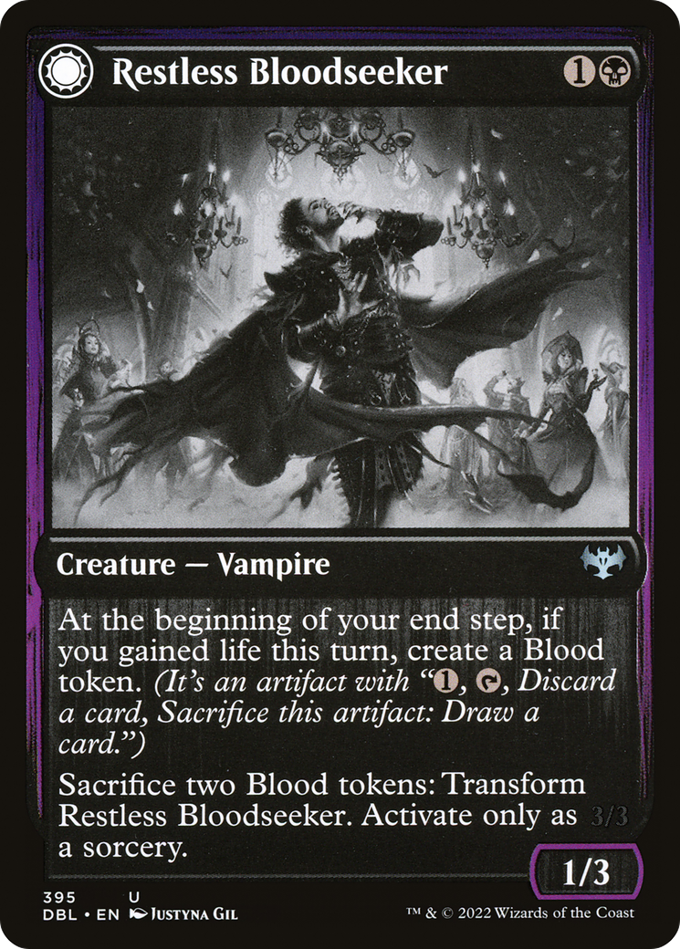 Restless Bloodseeker // Bloodsoaked Reveler [Innistrad: Double Feature] Foil