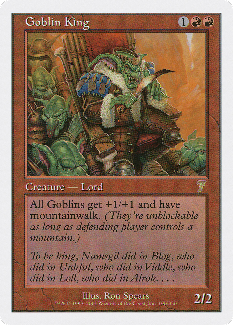 Goblin King [Seventh Edition] Foil