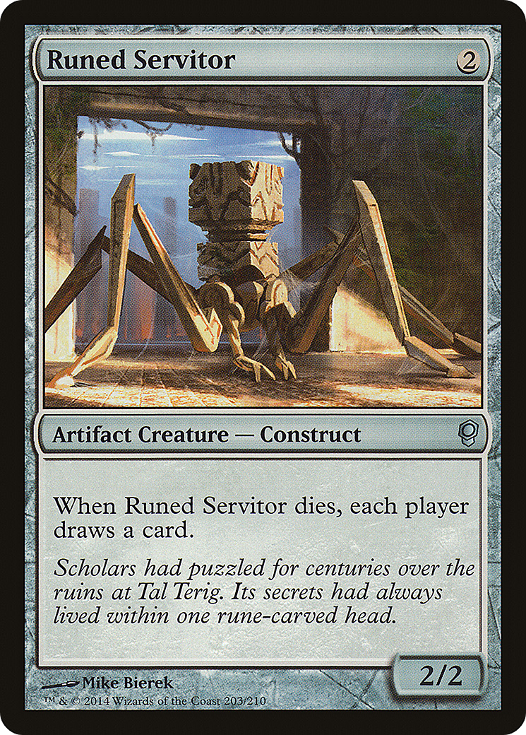 Runed Servitor [Conspiracy] Foil