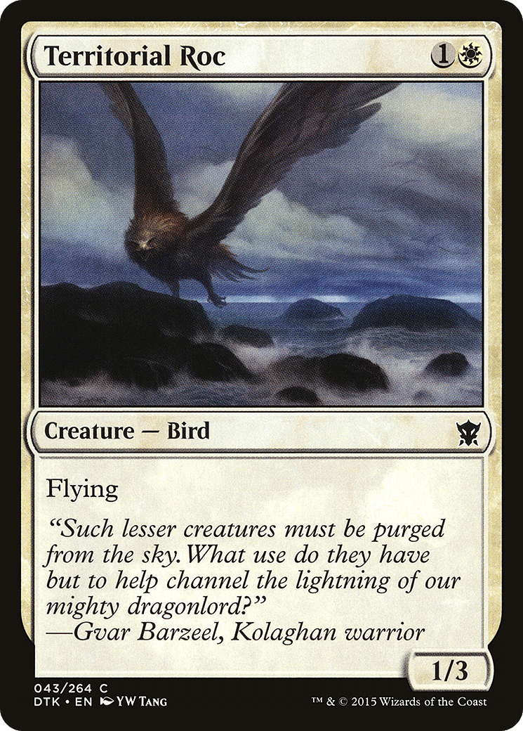 Territorial Roc [Dragons of Tarkir] Foil