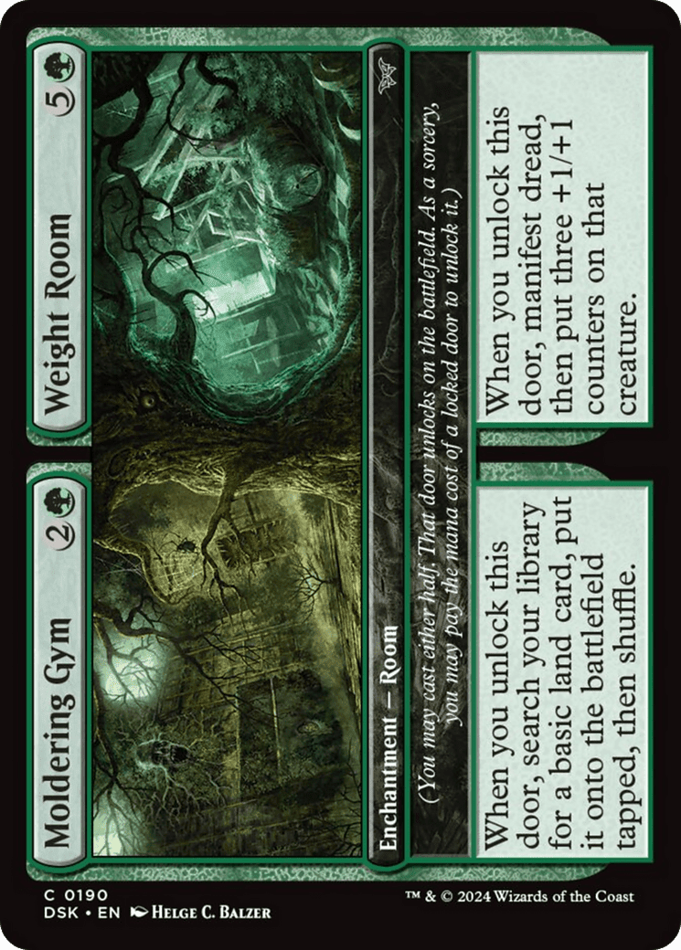 Moldering Gym // Weight Room [Duskmourn: House of Horror] Foil