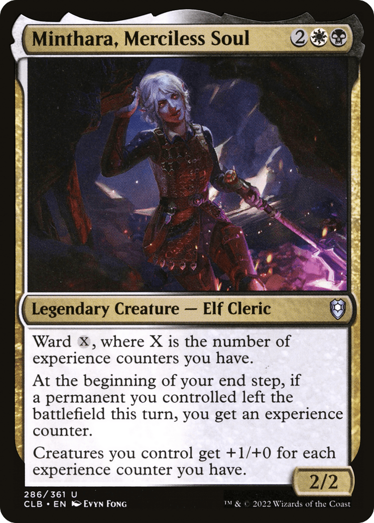 Minthara, Merciless Soul [Commander Legends: Battle for Baldur's Gate] Foil