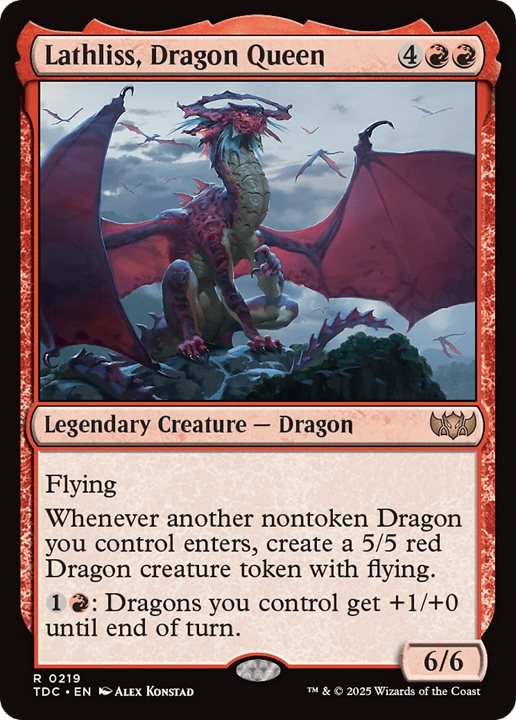 Lathliss, Dragon Queen (219) [Commander: Tarkir: Dragonstorm]