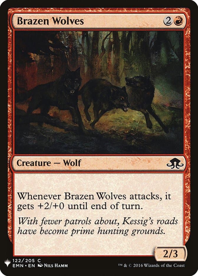 Brazen Wolves |  (EMN-122) [The List]