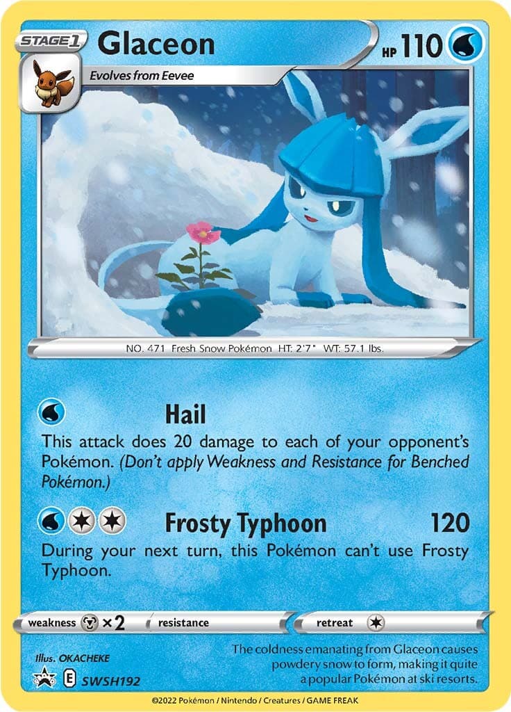 Glaceon SWSH192/307 - SWSH Sword & Shield Promo Cards Holofoil