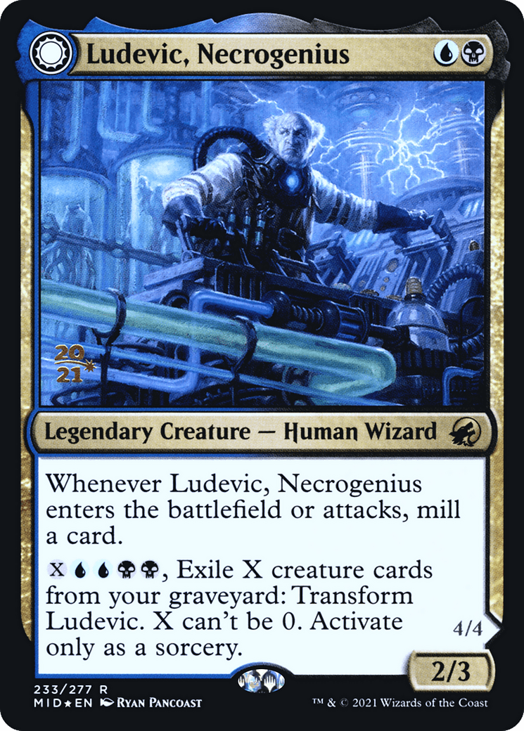 Ludevic, Necrogenius // Olag, Ludevic's Hubris [Innistrad: Midnight Hunt Prerelease Promos]