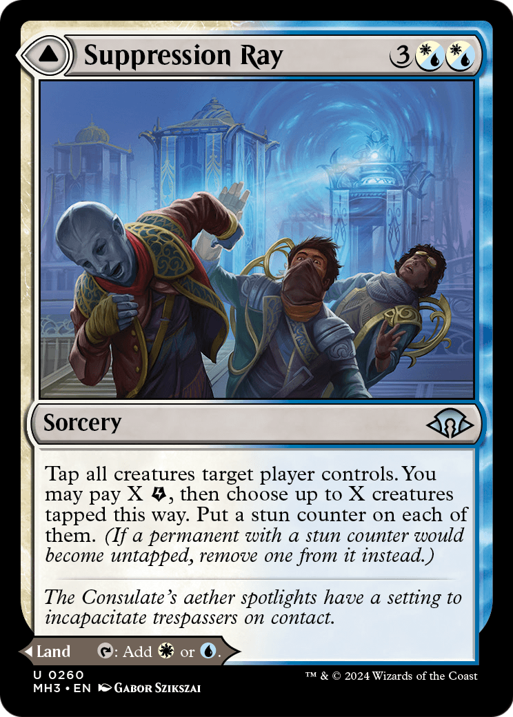 Suppression Ray // Orderly Plaza [Modern Horizons 3] Foil