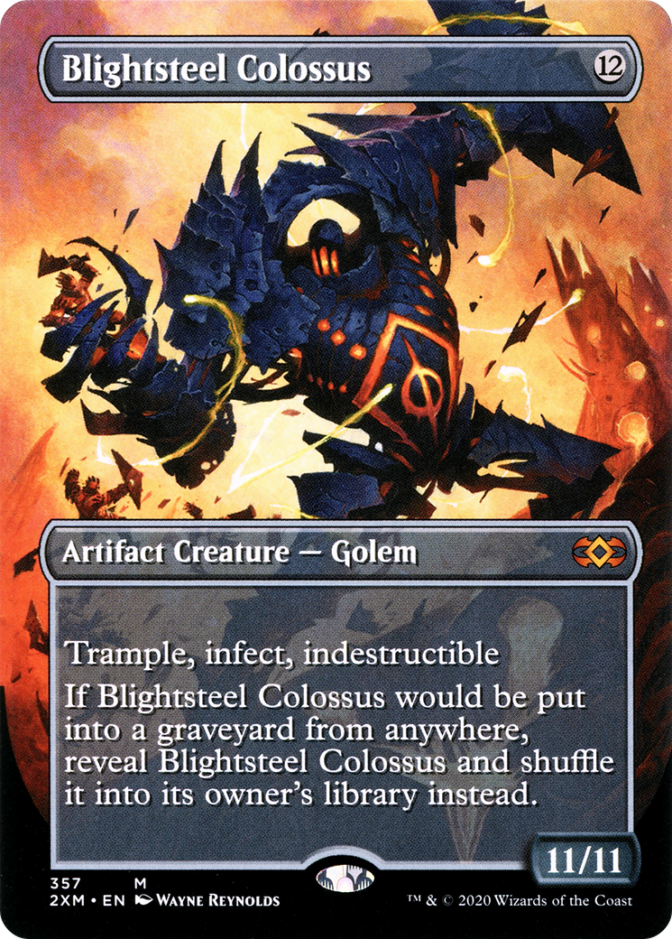 Blightsteel Colossus (Toppers) [Double Masters] Foil